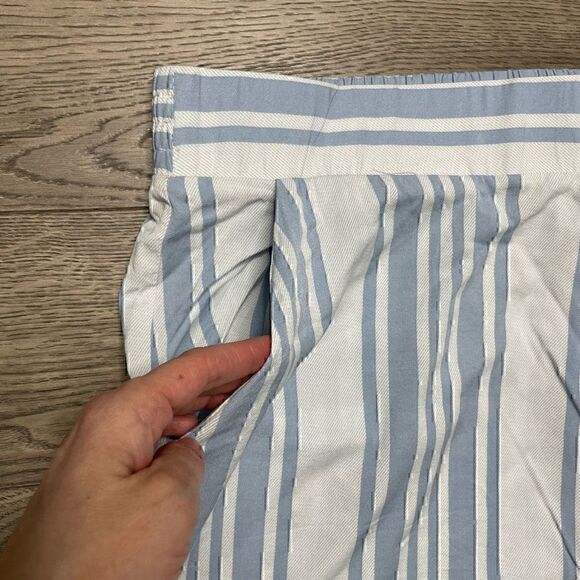 Torrid Stripe Cotton Crop Lounge Sleep Pants Size 1 Loose Fitting Wide Leg - Picture 4 of 9